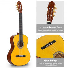 Load image into Gallery viewer, 39" Full Size 6 String Classical Guitar with Bag-Yellow