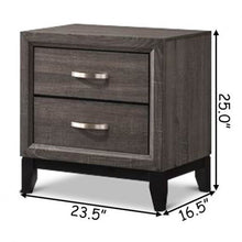 Load image into Gallery viewer, 2 Drawers Storage Nightstand Sofa Side End Table