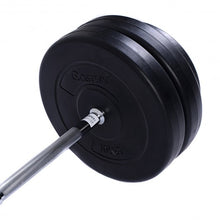 Load image into Gallery viewer, 124 lbs Lifting Exercise Curl Bar Barbell Weight Set