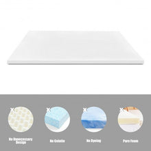 Load image into Gallery viewer, 80" Memory Bed Topper Foam Mattress Pad-King Size