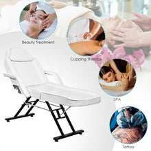 Load image into Gallery viewer, Massage Tattoo Facial Beauty Spa Salon Chair with Stool-White
