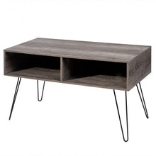 Load image into Gallery viewer, 42" TV Stand Wood Media Console with Metal Hairpin Legs