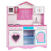 Load image into Gallery viewer, Wood Kitchen Toy Kids Cooking Pretend Play Set
