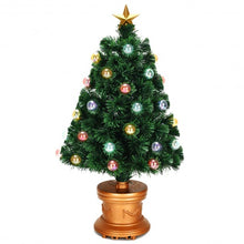 Load image into Gallery viewer, 3' Pre-Lit Fiber Optical Firework Christmas Tree