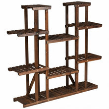 Load image into Gallery viewer, 6 Tier Wood Plant Stand Flower Shelf Rack Holder
