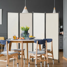 Load image into Gallery viewer, 4-Panel Room Divider Folding Privacy Screen-Beige