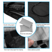 Load image into Gallery viewer, 2 Person Waterproof Sleeping Bag with 2 Pillows-Black