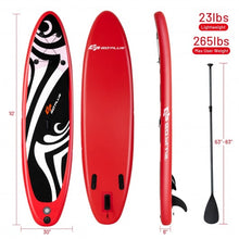 Load image into Gallery viewer, 10' Inflatable Stand up Adjustable Fin Paddle Surfboard with Bag