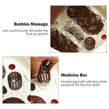 Load image into Gallery viewer, Portable Electric Foot Spa Bath Shiatsu Roller Motorized Massager-Brown