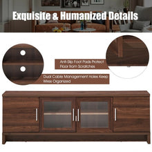 Load image into Gallery viewer, 70" Media Entertainment TV Stand with Storage Cabinet-Walnut