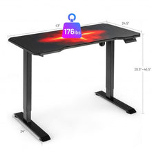 Load image into Gallery viewer, Electric Standing Gaming Desk with Height Adjustable Splice Board