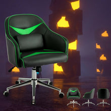 Load image into Gallery viewer, Office Chair Adjustable Height with Massage Lumbar Support-Green