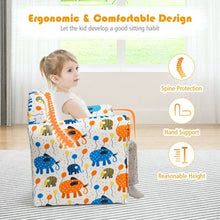 Load image into Gallery viewer, Kids Elephant Upholstered Sofa with Armrest