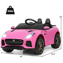 Load image into Gallery viewer, 12V Jaguar F-Type SVR Licensed Kids Ride On Car-Pink