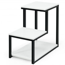 Load image into Gallery viewer, 3-Tier Sofa Side Table Night Stand-White