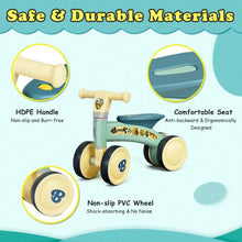 Load image into Gallery viewer, 4 Wheels Toddler Balance Bike No Pedal-Green