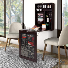 Load image into Gallery viewer, Space Saver Convertible Wall Mounted Desk-Coffee
