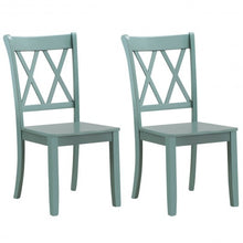 Load image into Gallery viewer, Set of 2 Cross Back Wood Dining Chair