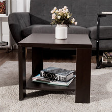 Load image into Gallery viewer, Rectangular Cocktail Coffee Table with Storage Shelf