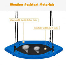 Load image into Gallery viewer, 37� Hexagon Tree Kids Swing with Adjustable Hanging Rope-Blue