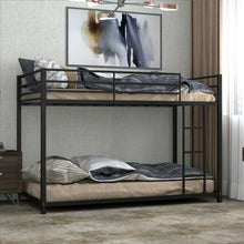 Load image into Gallery viewer, Metal Bunk Bed Twin Over Classic Bunk Bed Frame