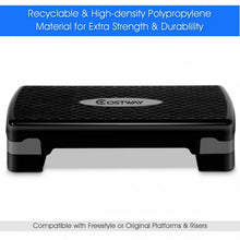 Load image into Gallery viewer, 26" Fitness Aerobic Step Exercise Stepper w/ Riser