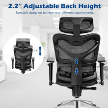 Load image into Gallery viewer, Ergonomic Mesh Adjustable High Back Office Chair with Lumbar Support-Black