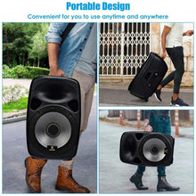 Load image into Gallery viewer, AKUSTIK 15'' 1600W Portable PA Speaker System