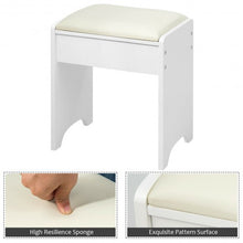 Load image into Gallery viewer, Makeup Dressing Table Shelf Vanity Set with Flip Top Mirror