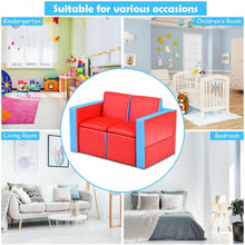 Load image into Gallery viewer, Multi-functional Kids Sofa Table Chair Set