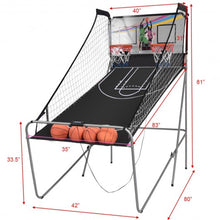 Load image into Gallery viewer, Indoor Double Electronic Basketball Game with 4 Balls