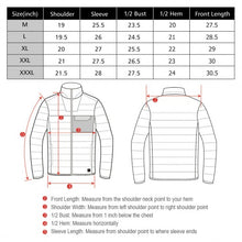 Load image into Gallery viewer, Electric USB Men’s Down Heated Jacket Thermal Stand Collar Coat-Black-XXXL