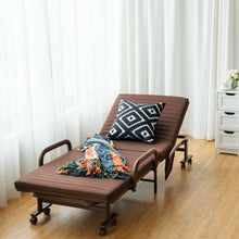 Load image into Gallery viewer, Adjustable Guest Single Bed Lounge Portable Wheels