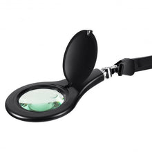 Load image into Gallery viewer, LED Magnifying Glass Desk Lamp with Swivel Arm-Black