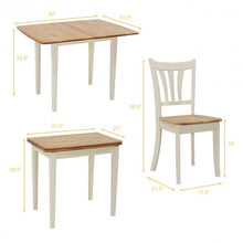 Load image into Gallery viewer, 5 Piece Dining Folding Tabletop Set 4 Chairs