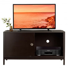 Load image into Gallery viewer, TV Stand Modern Entertainment Cabinet with Sliding Doors-Coffee