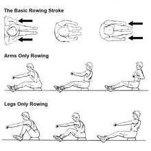 Load image into Gallery viewer, Folding Magnetic Rower Exercise Cardio Adjustable Resistance