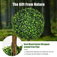 Load image into Gallery viewer, 36'' Artificial Topiary Triple Ball Tree for Indoor and Outdoor