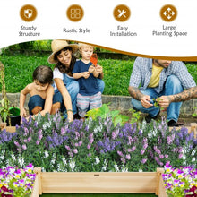 Load image into Gallery viewer, U-Shaped Wooden Garden Raised Bed for Backyard and Patio