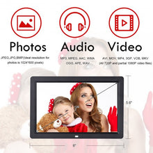 Load image into Gallery viewer, 7"/8"/10"/12" IPS LCD Digital Photo Frame w/ Remote-12"