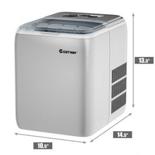 Load image into Gallery viewer, 44 lbs Portable Countertop Ice Maker Machine with Scoop-Silver