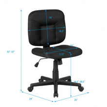 Load image into Gallery viewer, Low-Back Office Chair with Adjustable Height & Lumbar Support