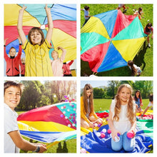 Load image into Gallery viewer, Outdoor Kids Folded Play Parachute with 8 Resistant-Handles-6 ft