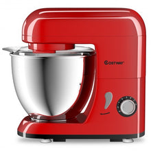 Load image into Gallery viewer, 4.3 Qt 550 W Tilt-Head Stainless Steel Bowl Electric Food Stand Mixer-Red