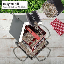 Load image into Gallery viewer, Outdoor Garden Yard Wild Bird Feeder Weatherproof House-Red