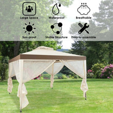 Load image into Gallery viewer, Canopy Gazebo Tent Shelter Garden Lawn Patio with Mosquito Netting-Beige