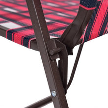 Load image into Gallery viewer, 6 pcs Folding Beach Chair Camping Lawn Webbing Chair-Red