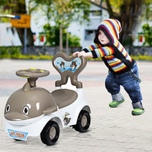 Load image into Gallery viewer, 3-in-1 Baby Walker Sliding Car Pushing Cart Toddler Ride-Gray