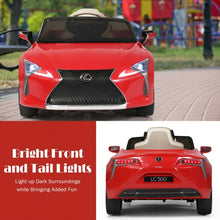 Load image into Gallery viewer, Kids Ride Lexus LC500 Licensed Remote Control Electric Vehicle-Red