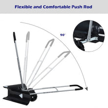Load image into Gallery viewer, Dual Rolling Snow Pusher w/ 6" Wheels & Adjustable Handle